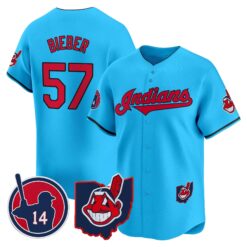 Cleveland Indians Larry Doby Patch Vapor Premier Limited Jersey - All Stitched by Digigearus