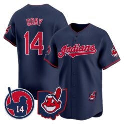 Cleveland Indians Larry Doby Patch Vapor Premier Limited Jersey - All Stitched by Digigearus