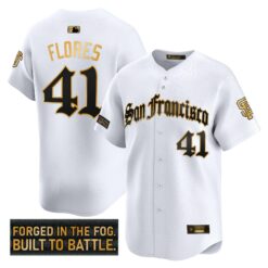 SF 'Gothic Fog Edition' Gold Vapor Premier Limited Jersey - All Stitched by San Francisco Giants