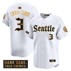 SEA 'Deep Sea Gothic Edition' Gold Vapor Premier Limited Jersey - All Stitched by Magicgearus