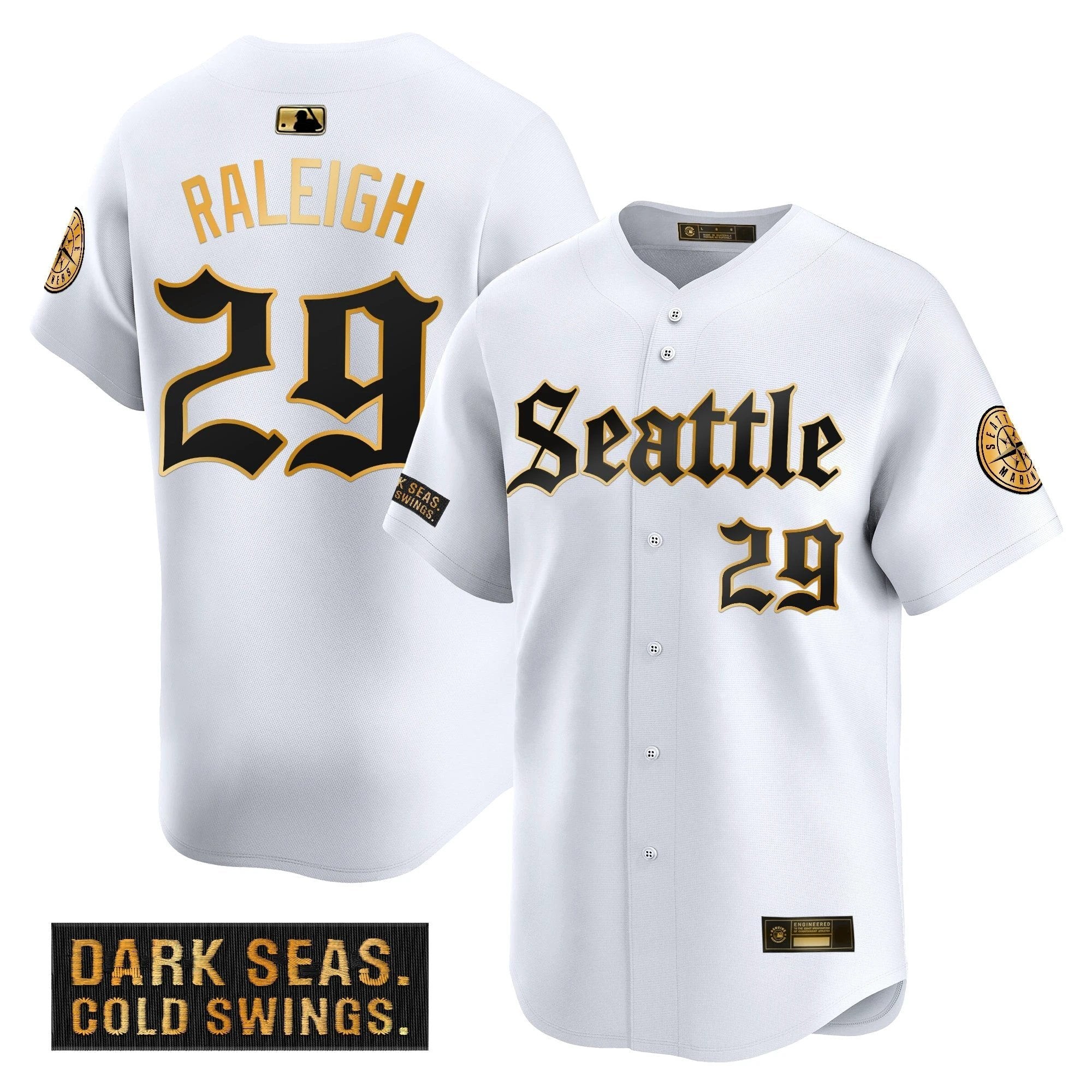 SEA 'Deep Sea Gothic Edition' Gold Vapor Premier Limited Jersey - All Stitched by Magicgearus