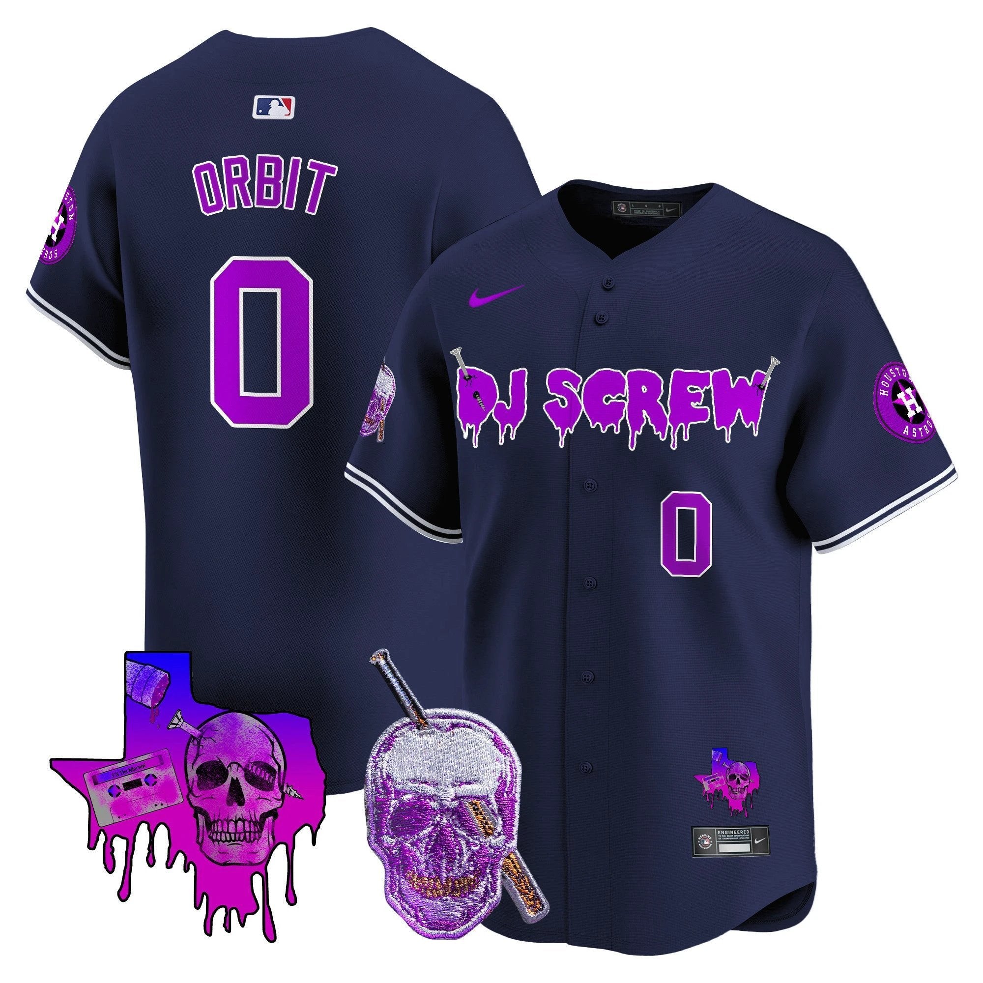 Astros DJ Screw Vapor Premier Limited Jersey - All Stitched by Houston Astros