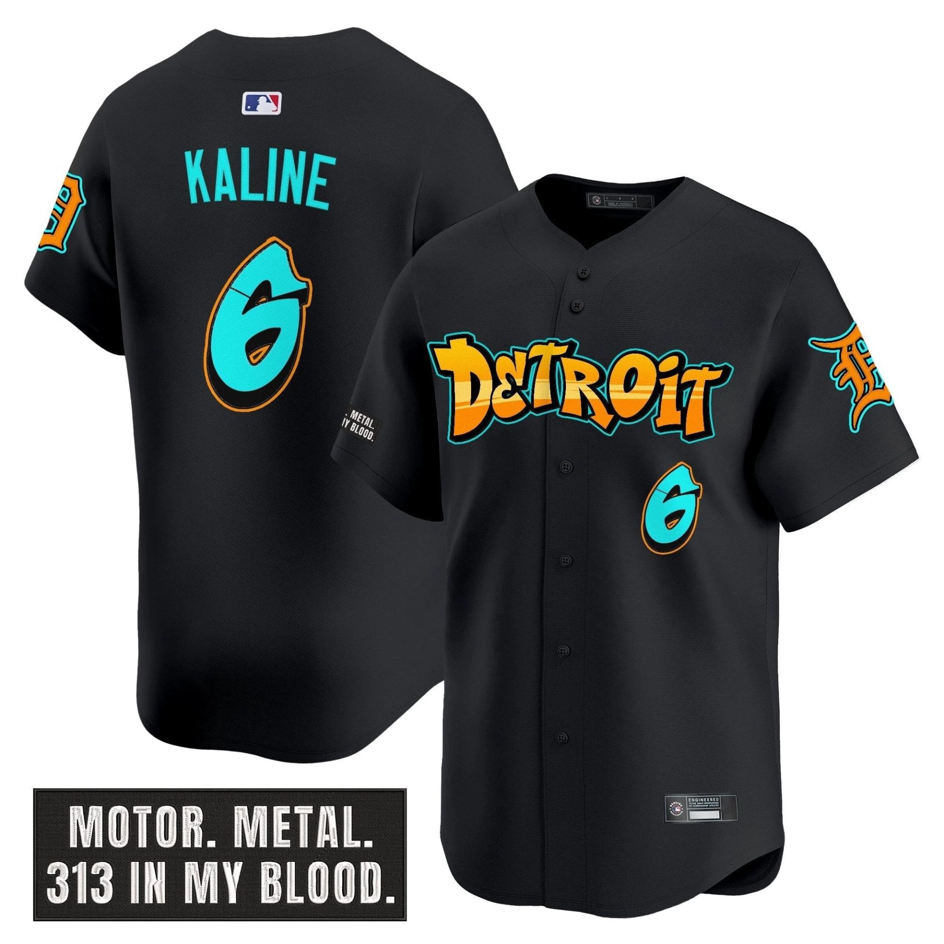 DET 'Graffiti Motor City Edition' Vapor Premier Limited Jersey - All Stitched by Digigearus
