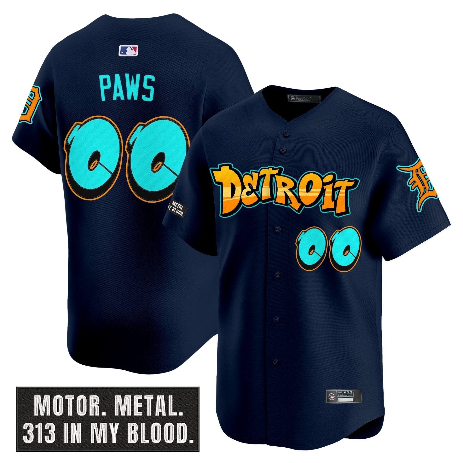 DET 'Graffiti Motor City Edition' Vapor Premier Limited Jersey - All Stitched by Digigearus