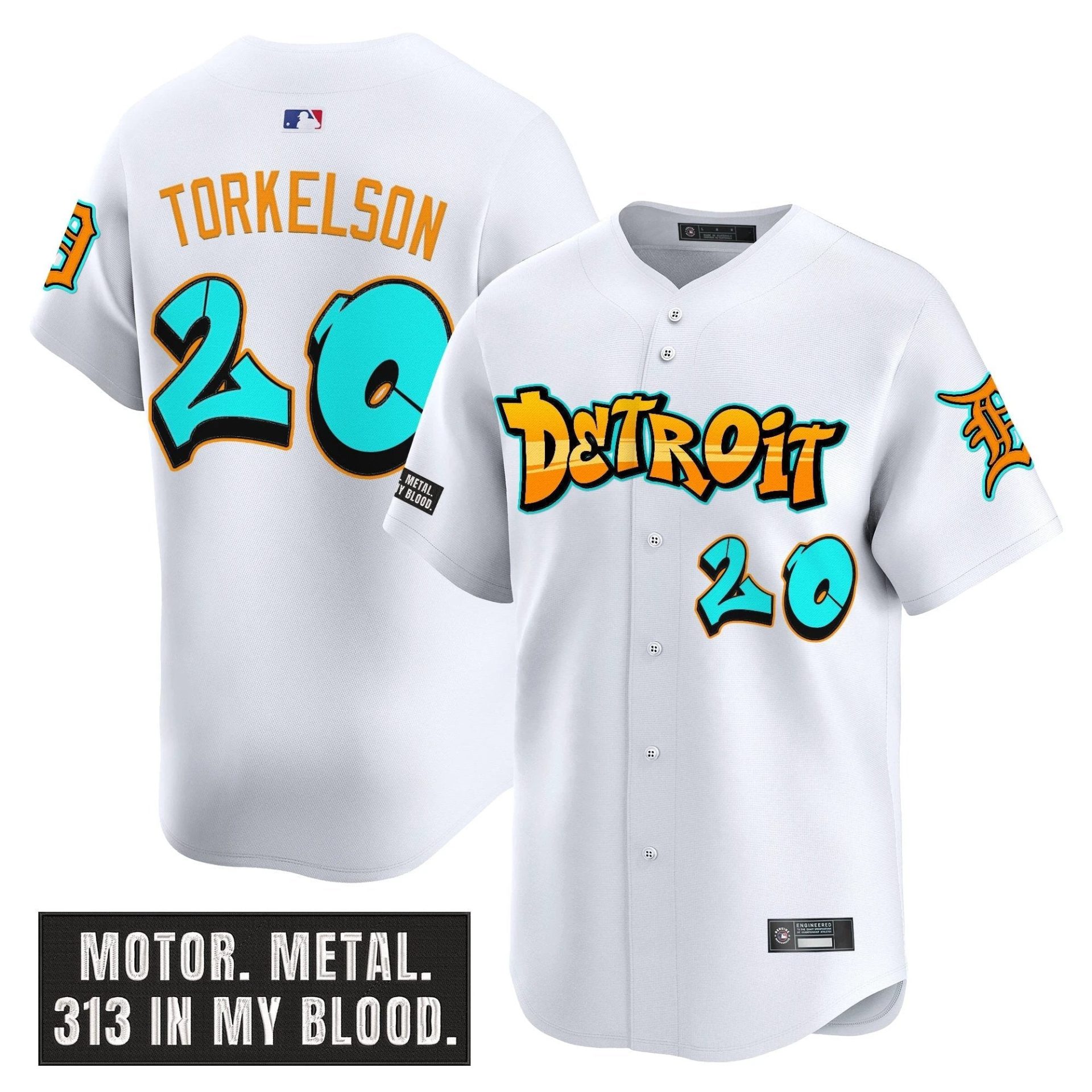 DET 'Graffiti Motor City Edition' Vapor Premier Limited Jersey - All Stitched by Digigearus