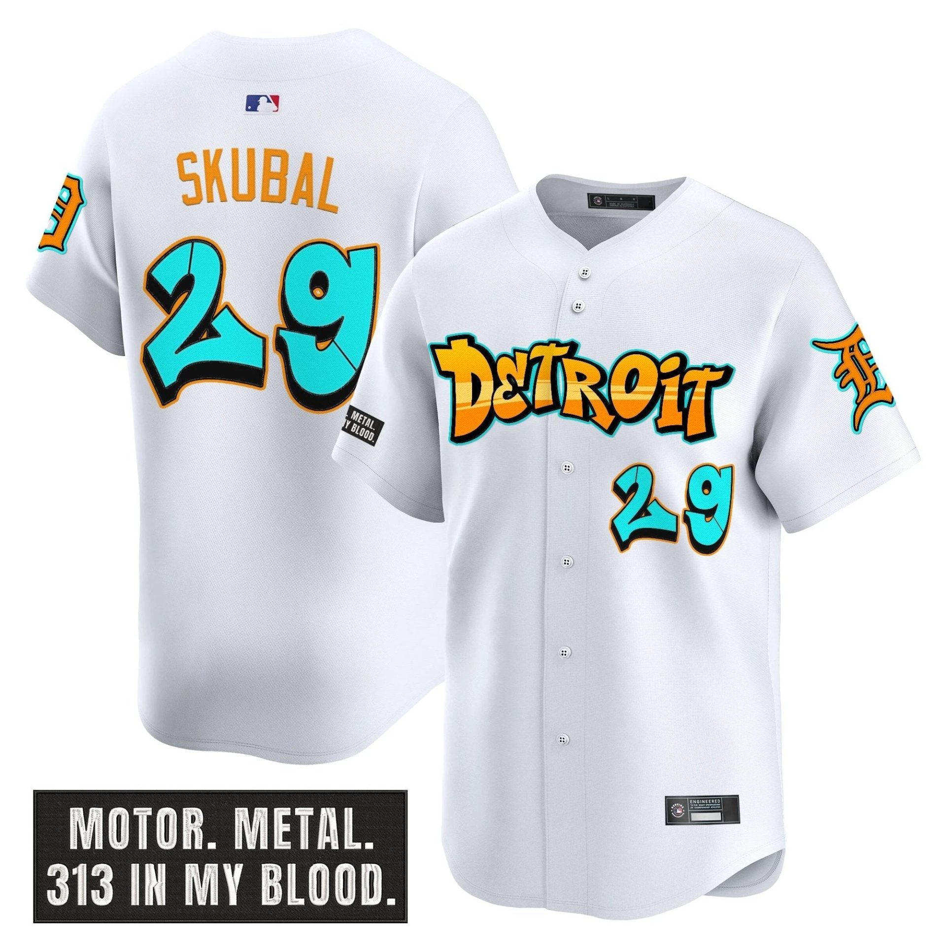 DET 'Graffiti Motor City Edition' Vapor Premier Limited Jersey - All Stitched by Digigearus