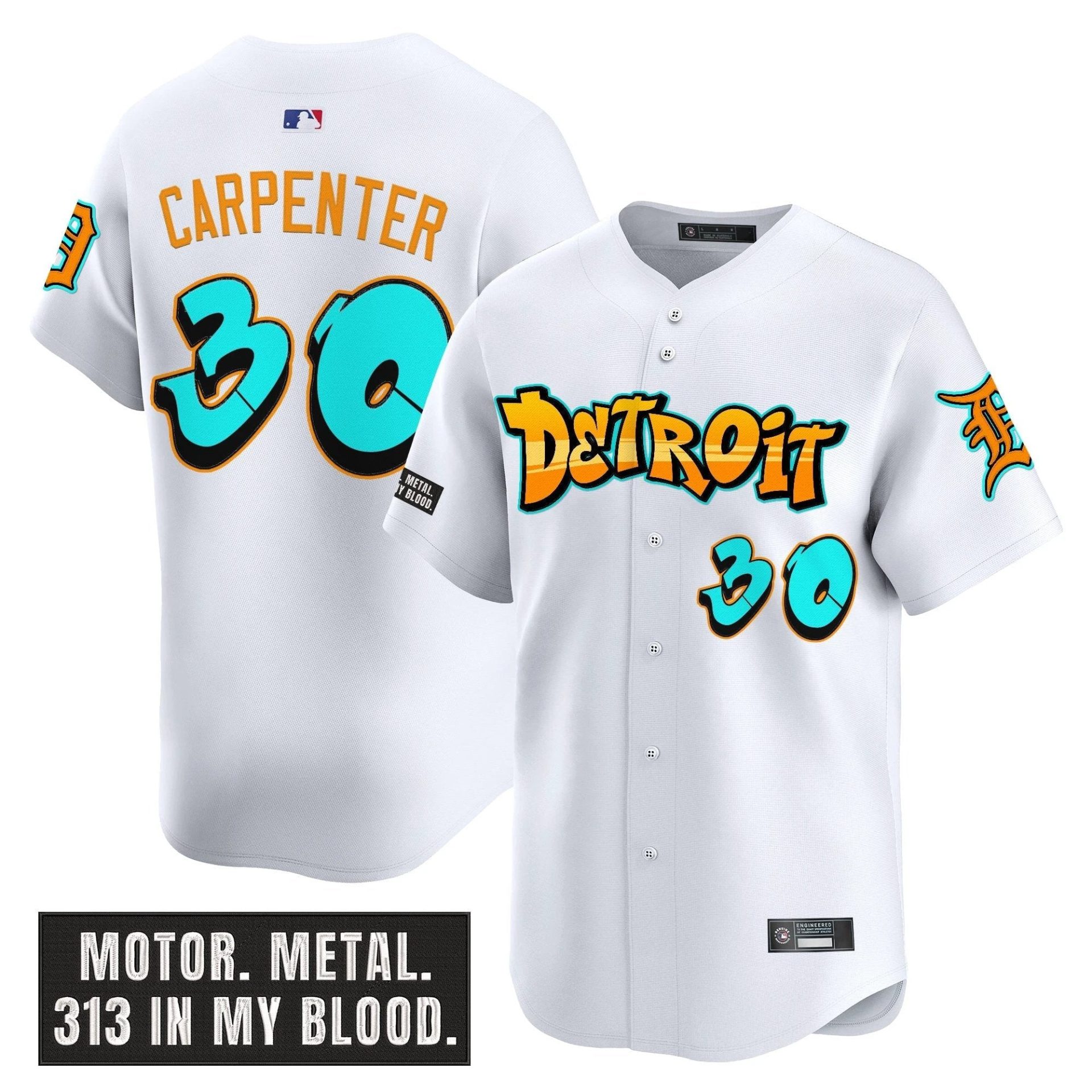 DET 'Graffiti Motor City Edition' Vapor Premier Limited Jersey - All Stitched by Digigearus