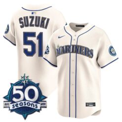 SEA 50 Seasons Patch Vapor Premier Limited Jersey - All Stitched by Magicgearus