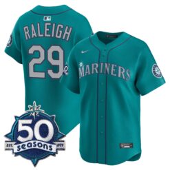 SEA 50 Seasons Patch Vapor Premier Limited Jersey - All Stitched by Magicgearus