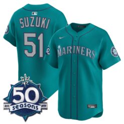 SEA 50 Seasons Patch Vapor Premier Limited Jersey - All Stitched by Magicgearus