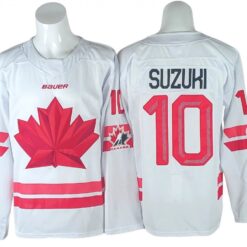 2026 Winter Olympics Team Canada #10 Nick Suzuki White Hockey Jersey by Hockey David