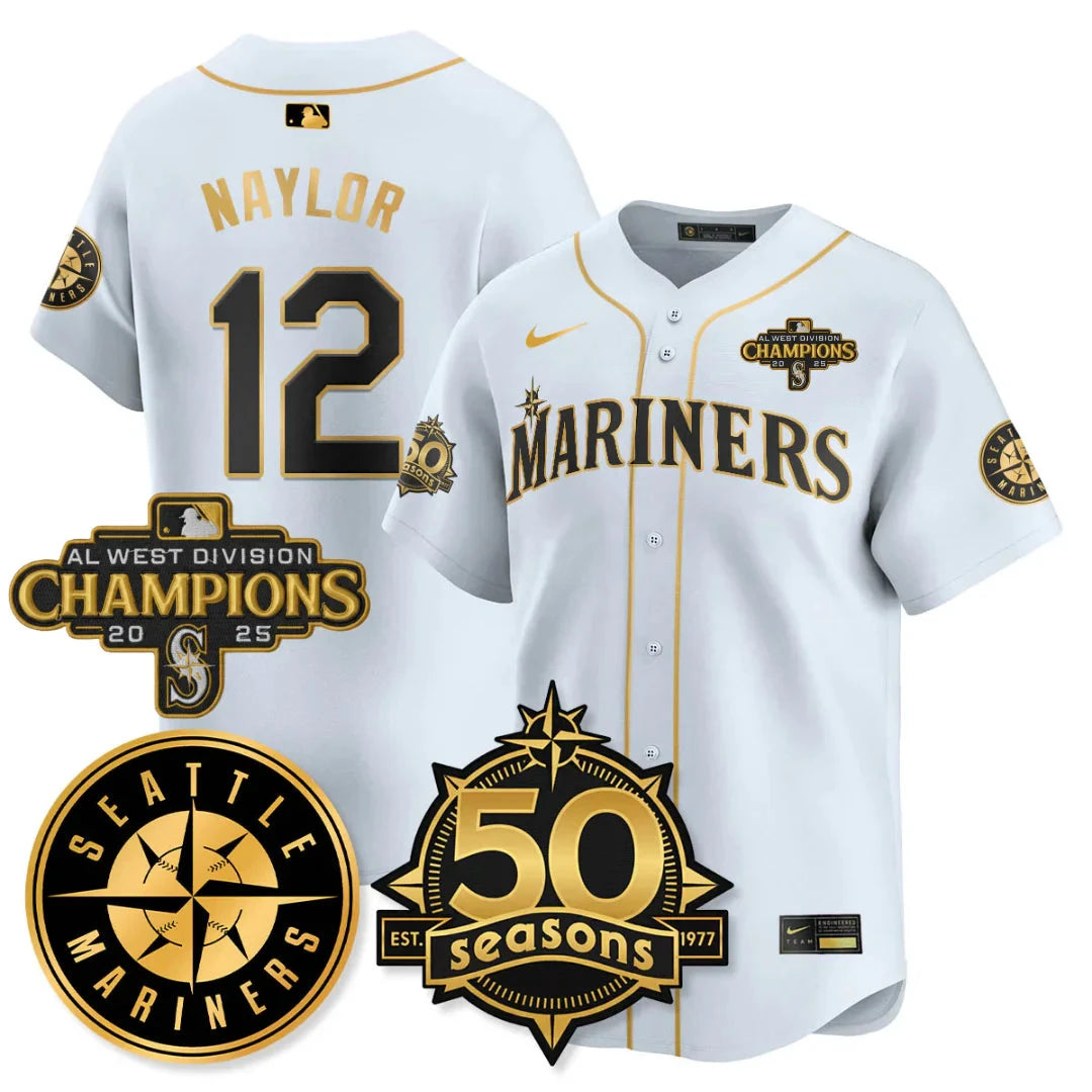 SEA Vapor Premier Limited Jersey - 50th Anniversary & AL West Division Champions - All Stitched by Digigearus