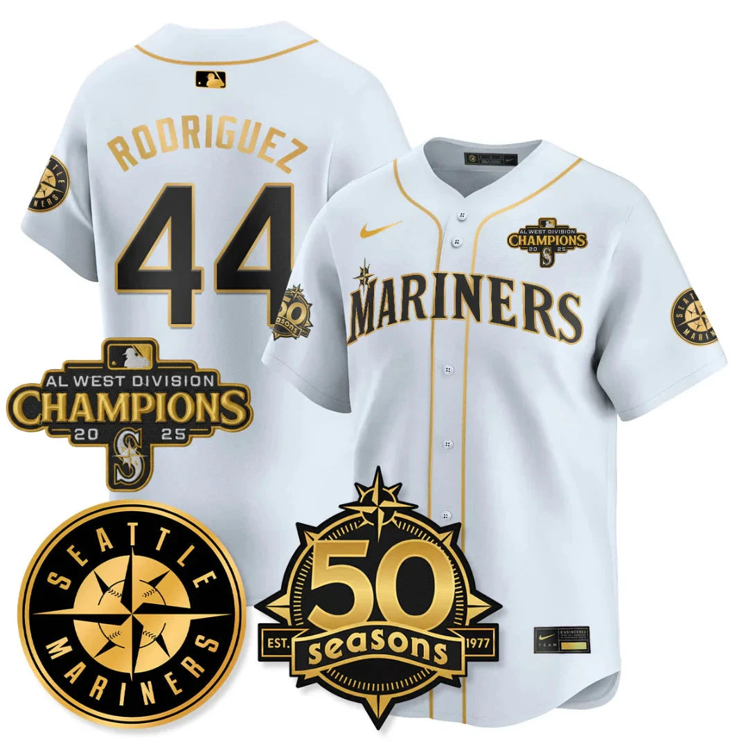 SEA Vapor Premier Limited Jersey - 50th Anniversary & AL West Division Champions - All Stitched by Digigearus