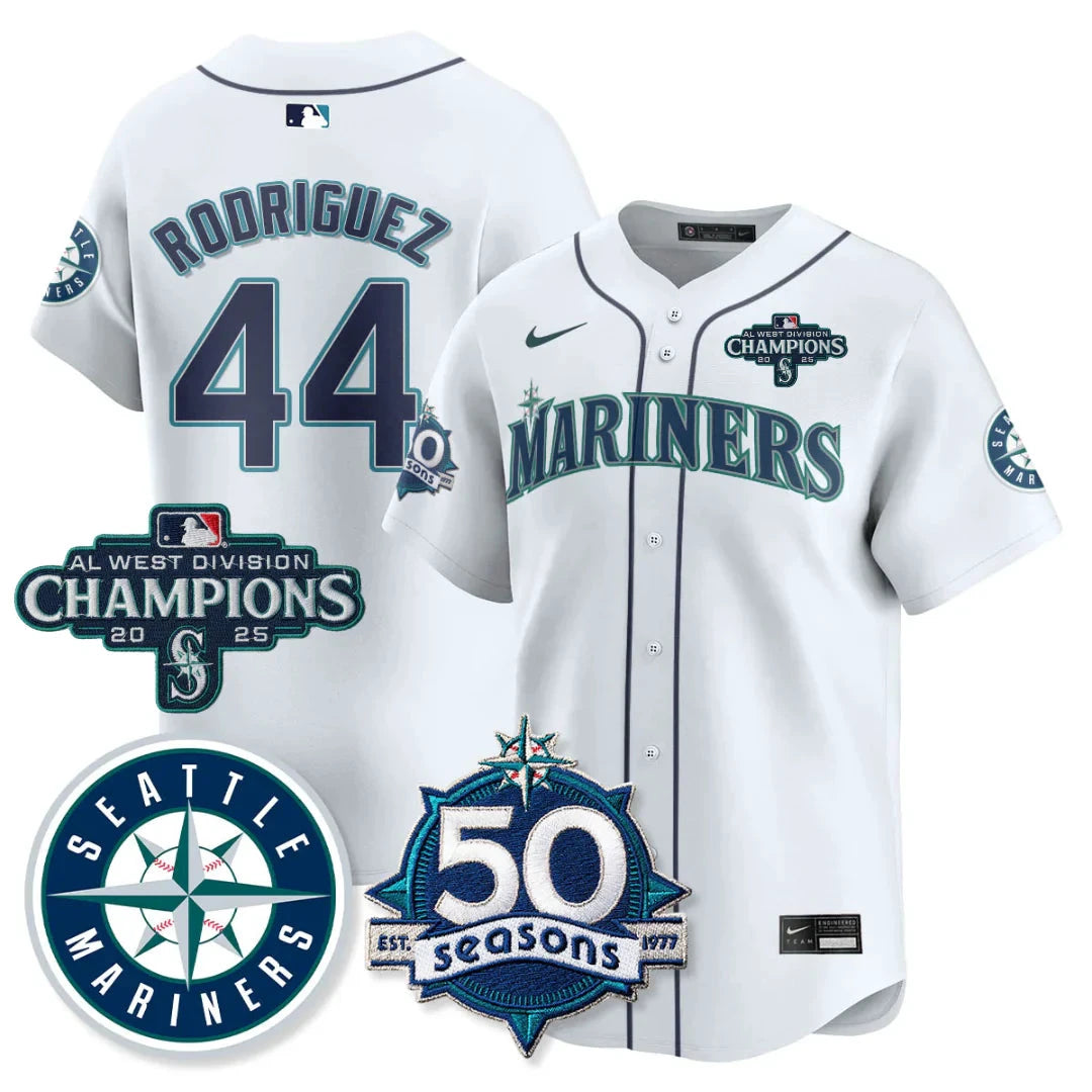 SEA Vapor Premier Limited Jersey - 50th Anniversary & AL West Division Champions - All Stitched by Digigearus