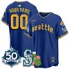 Custom SEA 2026 Spring Training Vapor Limited Jersey - 50th Anniversary - All Stitched by Seattle Mariners