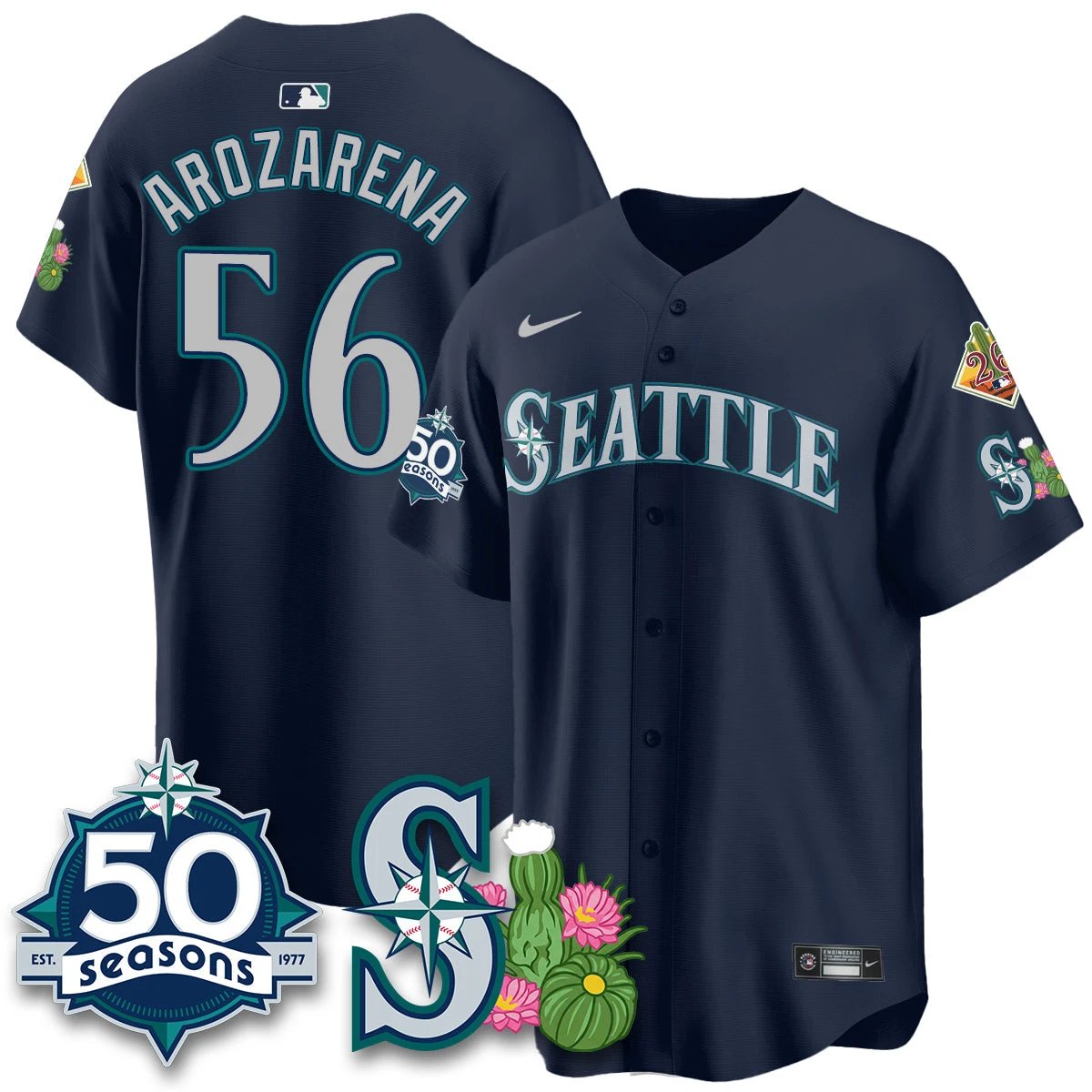 SEA 2026 Spring Training Vapor Limited Jersey - 50th Anniversary - All Stitched by Seattle Mariners