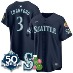SEA 2026 Spring Training Vapor Limited Jersey - 50th Anniversary - All Stitched by Seattle Mariners
