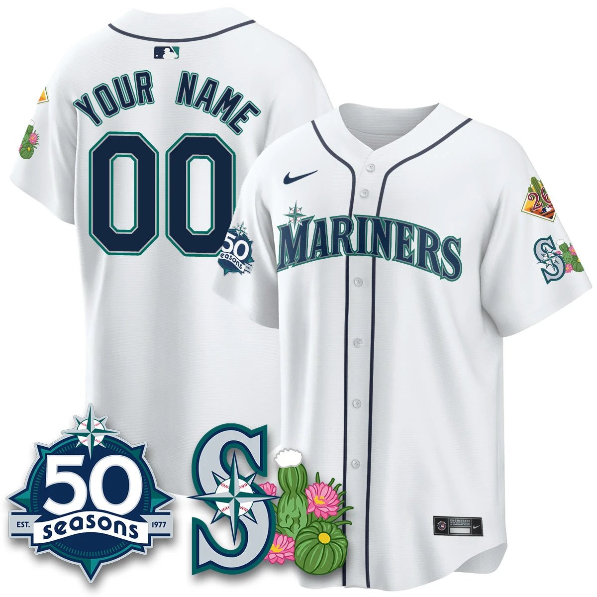 SEA 2026 Spring Training Vapor Limited Jersey - 50th Anniversary - All Stitched by Seattle Mariners