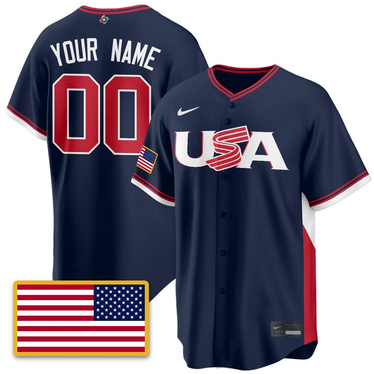 USA Baseball 2026 World Baseball Classic Limited Custom Jersey - All Stitched by Digigearus