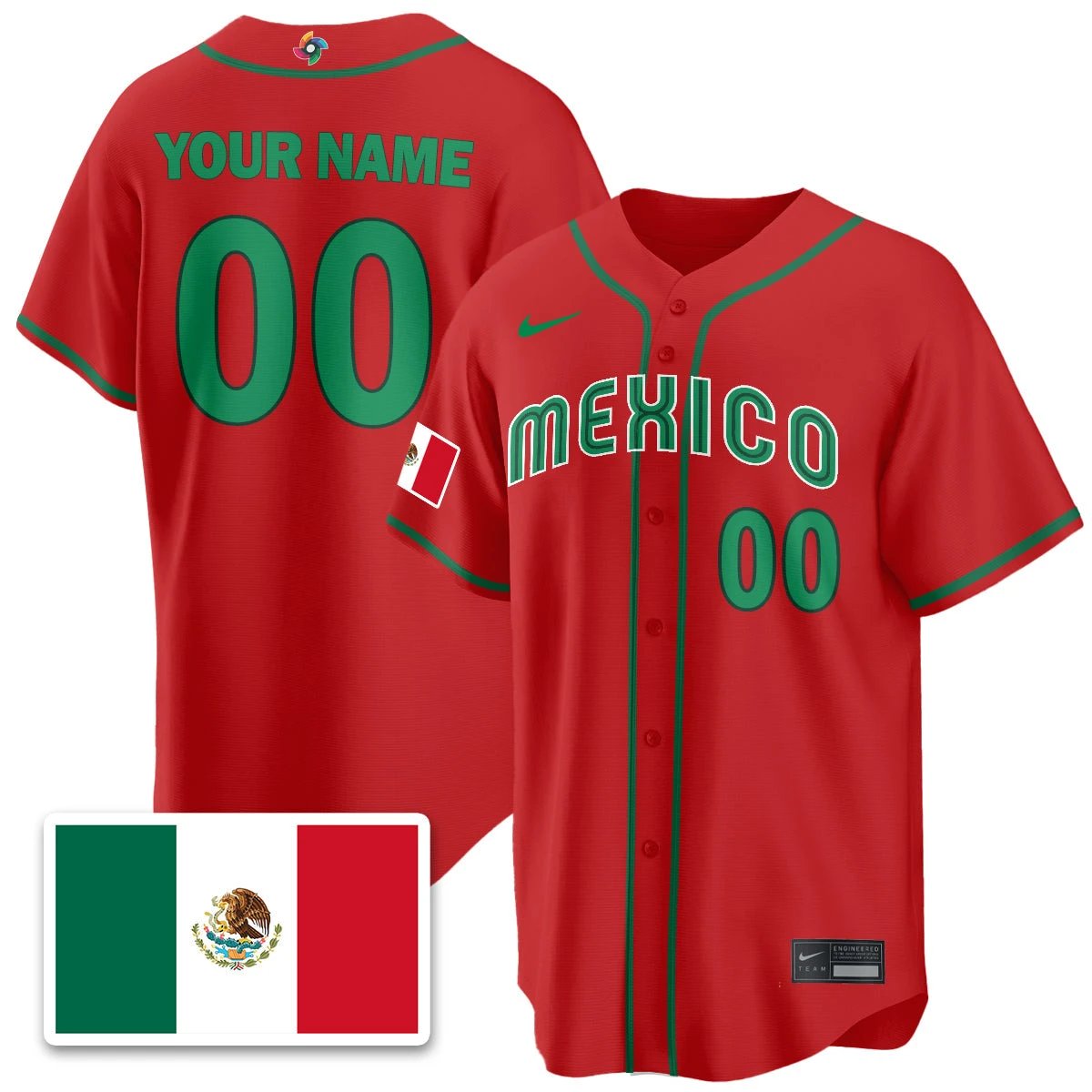 Mexico Baseball 2026 World Baseball Classic Limited Jersey - All Stitched by Digigearus