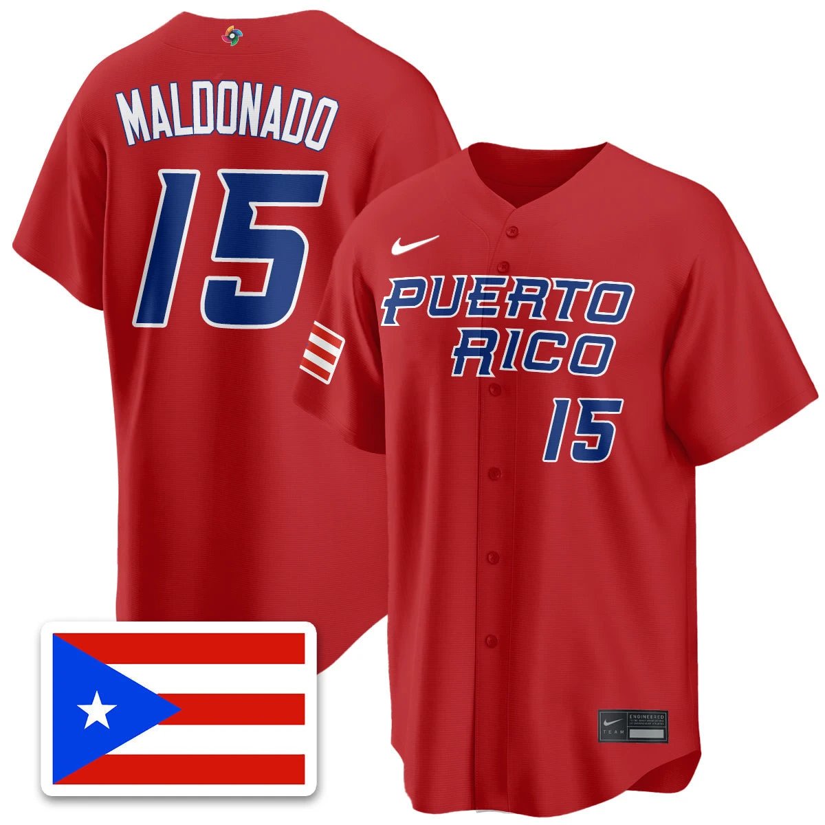 Puerto Rico Baseball 2026 World Baseball Classic Limited Jersey - All Stitched by Puerto Rico