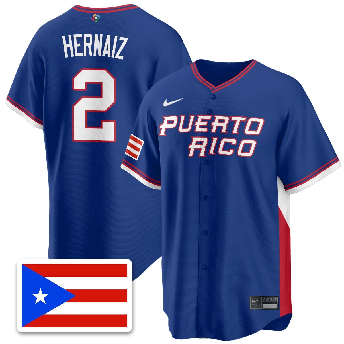 Puerto Rico Baseball 2026 World Baseball Classic Limited Jersey - All Stitched by Puerto Rico