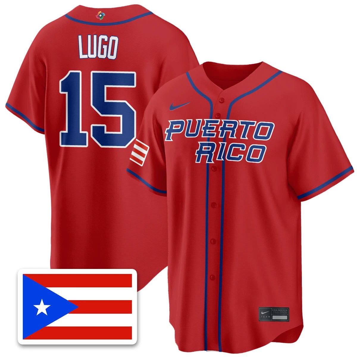 Puerto Rico Baseball 2026 World Baseball Classic Limited Jersey - All Stitched by Puerto Rico