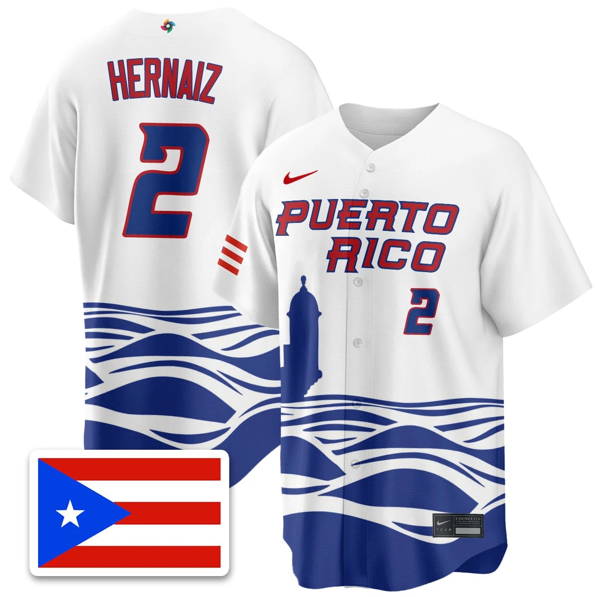 Puerto Rico Baseball 2026 World Baseball Classic Limited Jersey - All Stitched by Puerto Rico