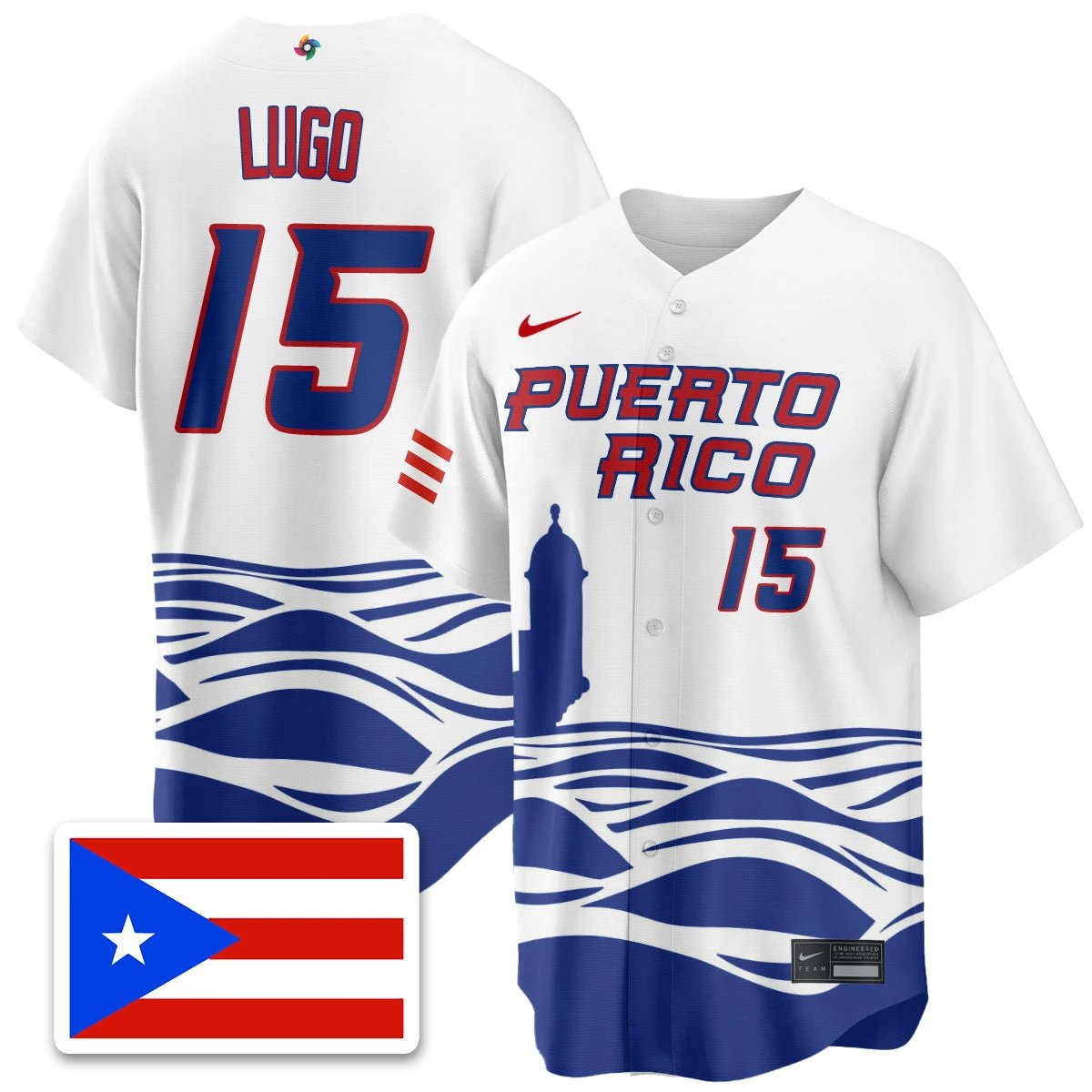 Puerto Rico Baseball 2026 World Baseball Classic Limited Jersey - All Stitched by Puerto Rico