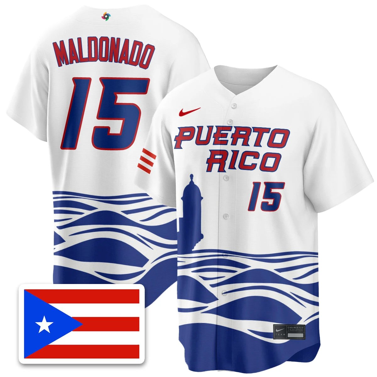 Puerto Rico Baseball 2026 World Baseball Classic Limited Jersey - All Stitched by Puerto Rico