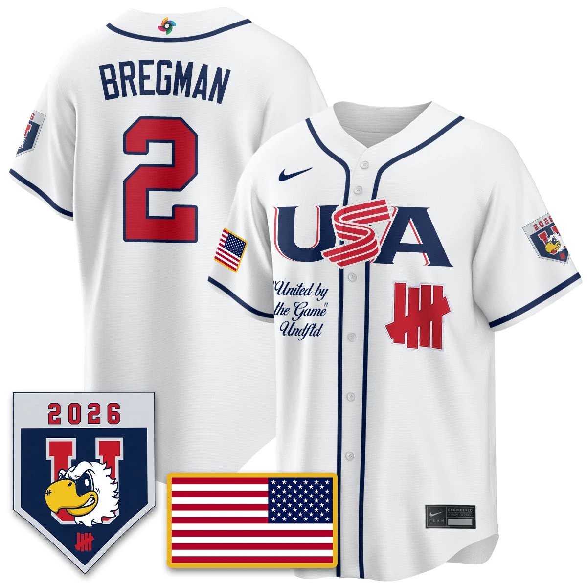 USA Baseball x Undefeated 2026 World Baseball Classic Limited Jersey - All Stitched by Hotgearco