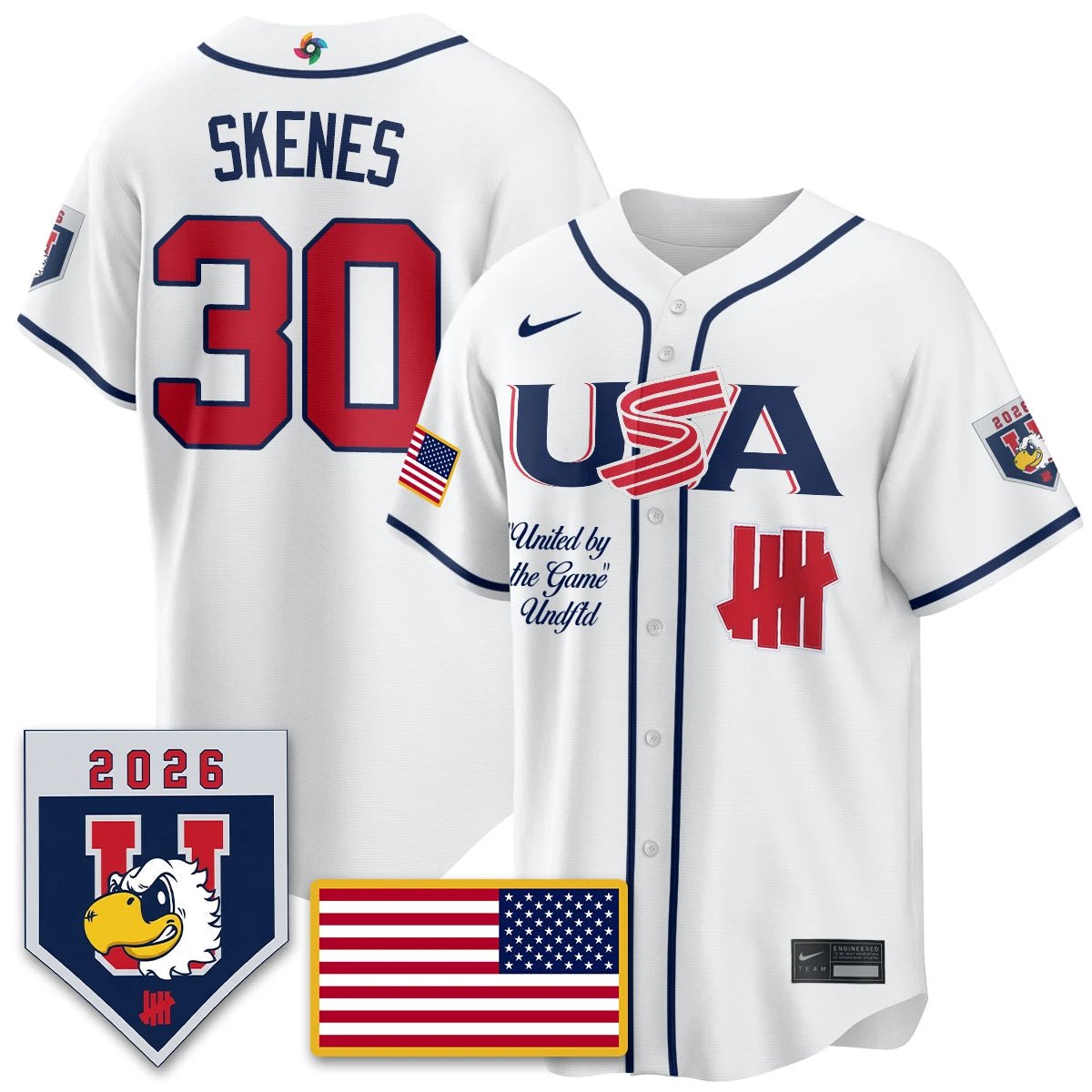 USA Baseball x Undefeated 2026 World Baseball Classic Limited Jersey - All Stitched by Hotgearco