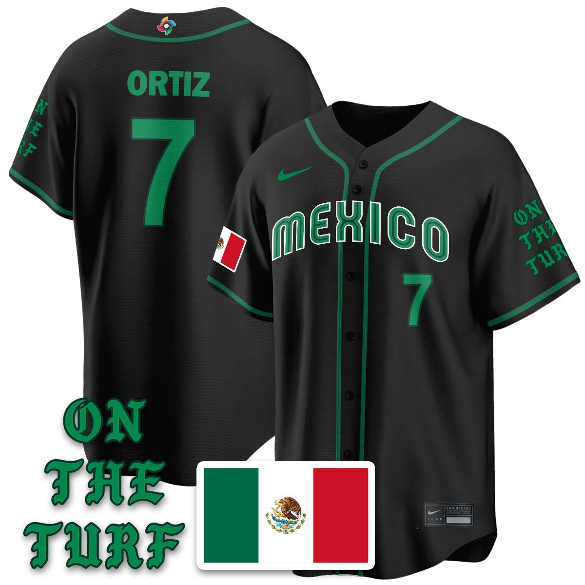 Mexico Baseball x Born x Raised 2026 World Baseball Classic Limited Jersey - All Stitched by Hotgearco