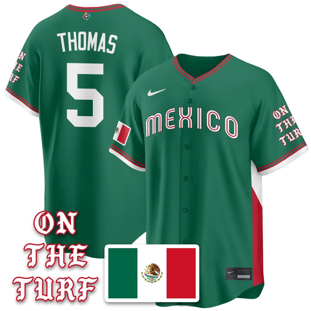 Mexico Baseball x Born x Raised 2026 World Baseball Classic Limited Jersey - All Stitched by Hotgearco