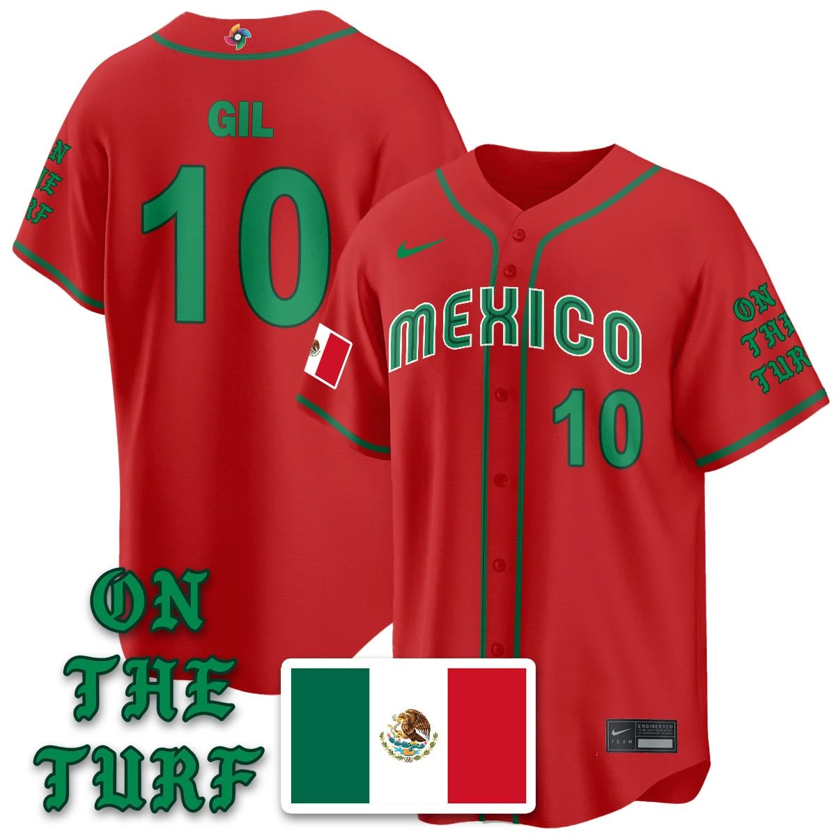 Mexico Baseball x Born x Raised 2026 World Baseball Classic Limited Jersey - All Stitched by Hotgearco