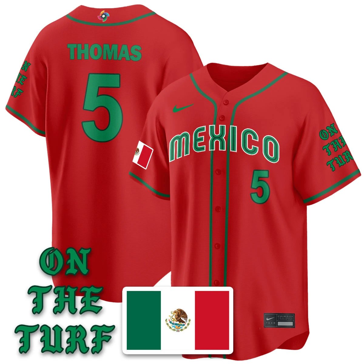 Mexico Baseball x Born x Raised 2026 World Baseball Classic Limited Jersey - All Stitched by Hotgearco
