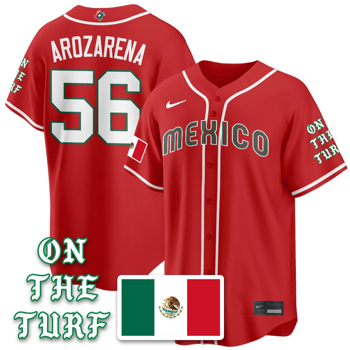 Mexico Baseball x Born x Raised 2026 World Baseball Classic Limited Jersey - All Stitched by Hotgearco