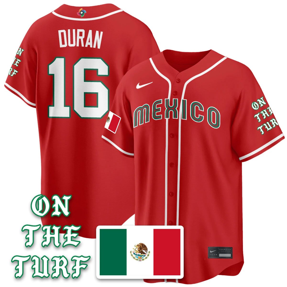 Mexico Baseball x Born x Raised 2026 World Baseball Classic Limited Jersey - All Stitched by Hotgearco