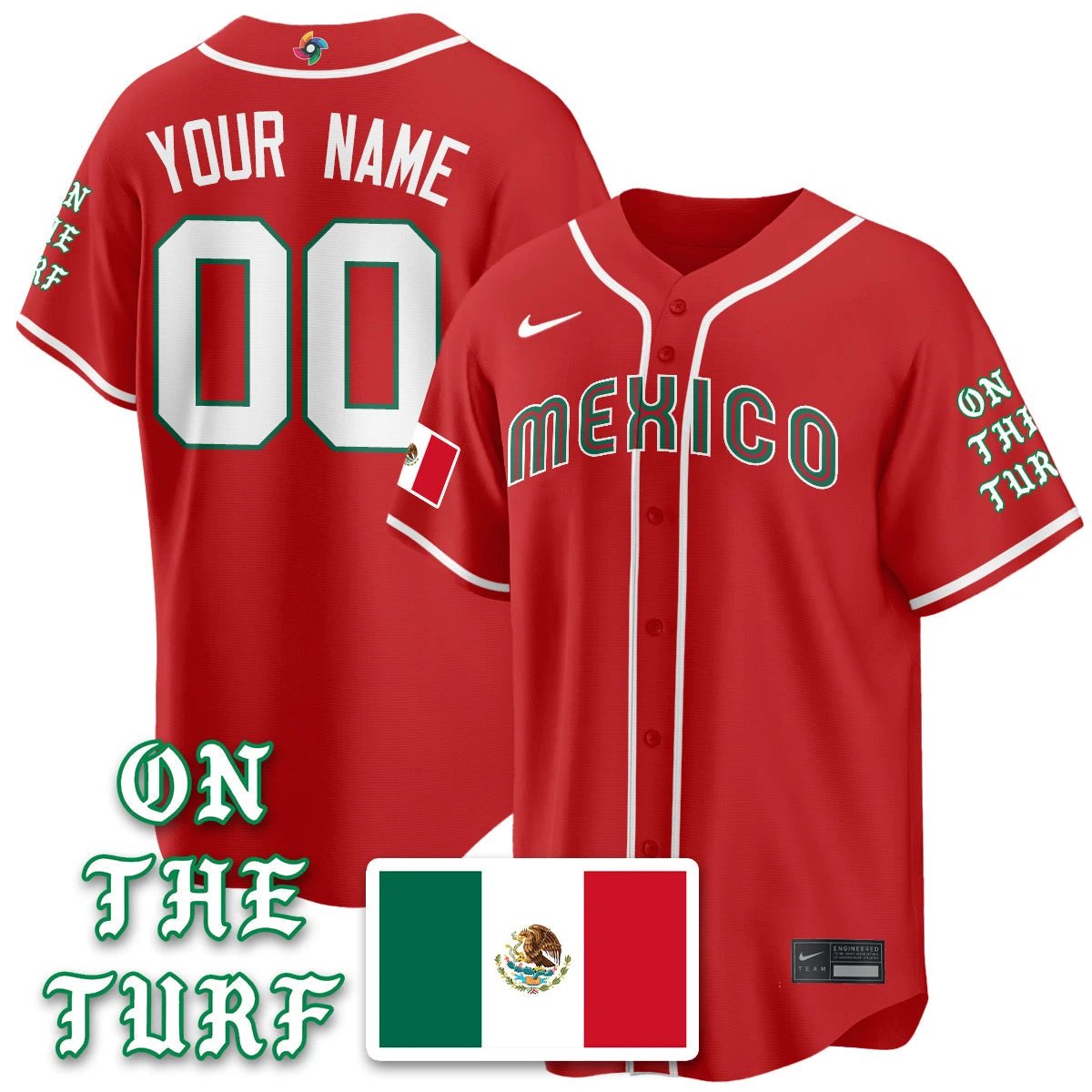 Mexico Baseball x Born x Raised 2026 World Baseball Classic Limited Jersey - All Stitched by Hotgearco