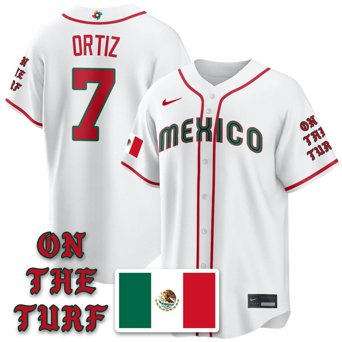 Mexico Baseball x Born x Raised 2026 World Baseball Classic Limited Jersey - All Stitched by Hotgearco