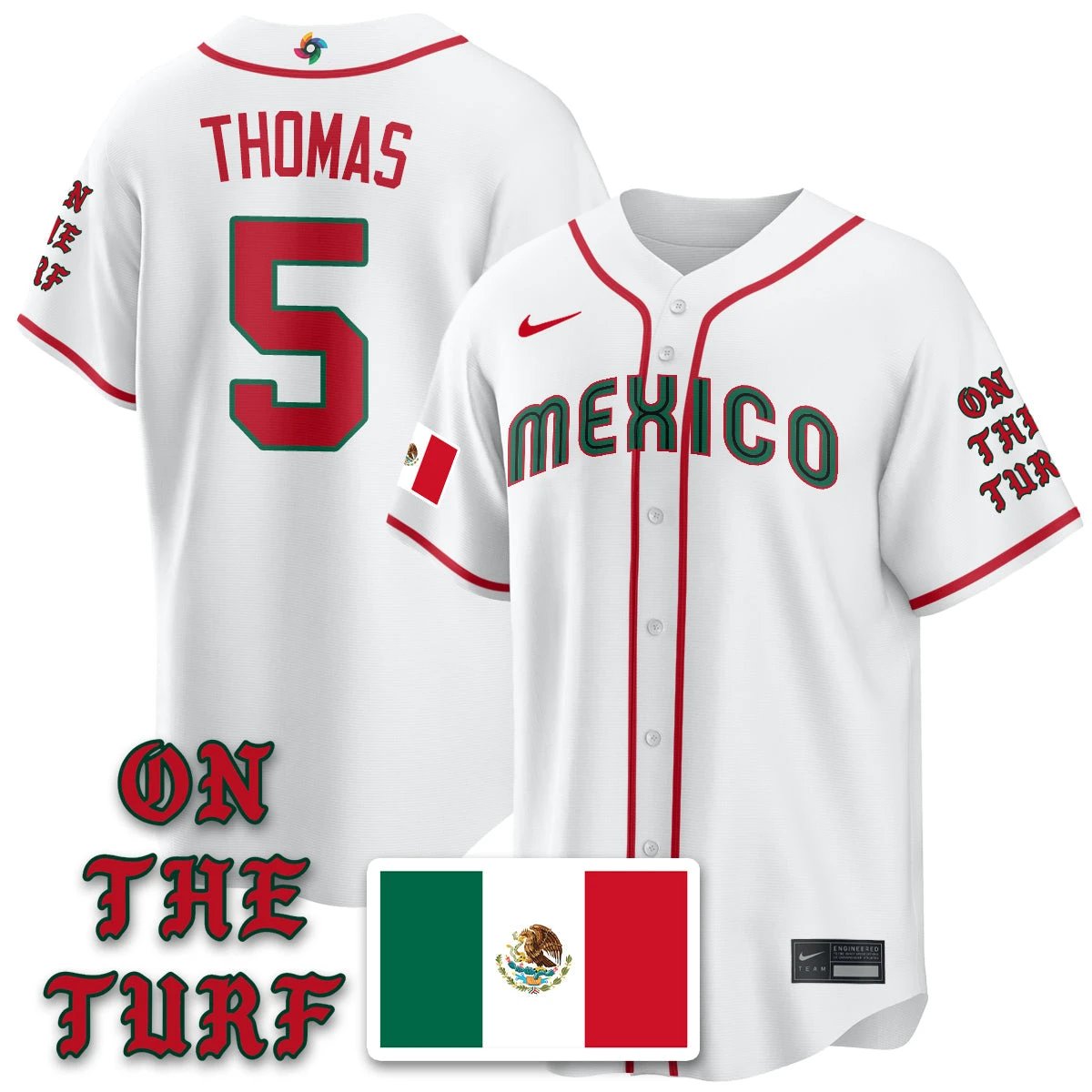 Mexico Baseball x Born x Raised 2026 World Baseball Classic Limited Jersey - All Stitched by Hotgearco