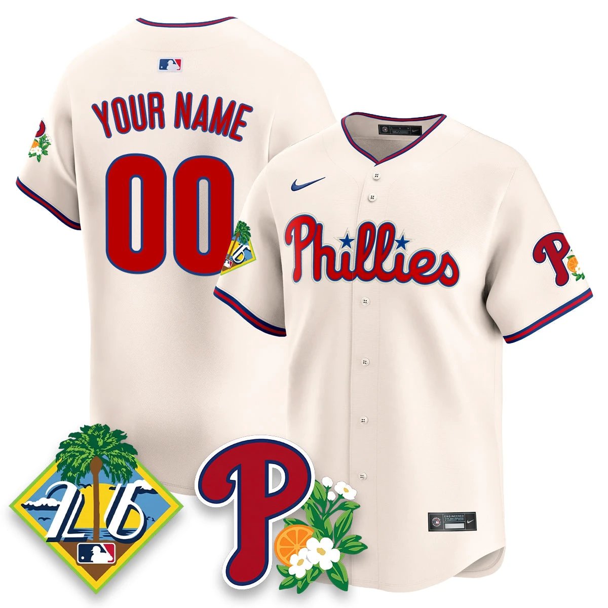 Custom PHI 2026 Spring Training Vapor Limited Jersey - All Stitched by Hotgearco