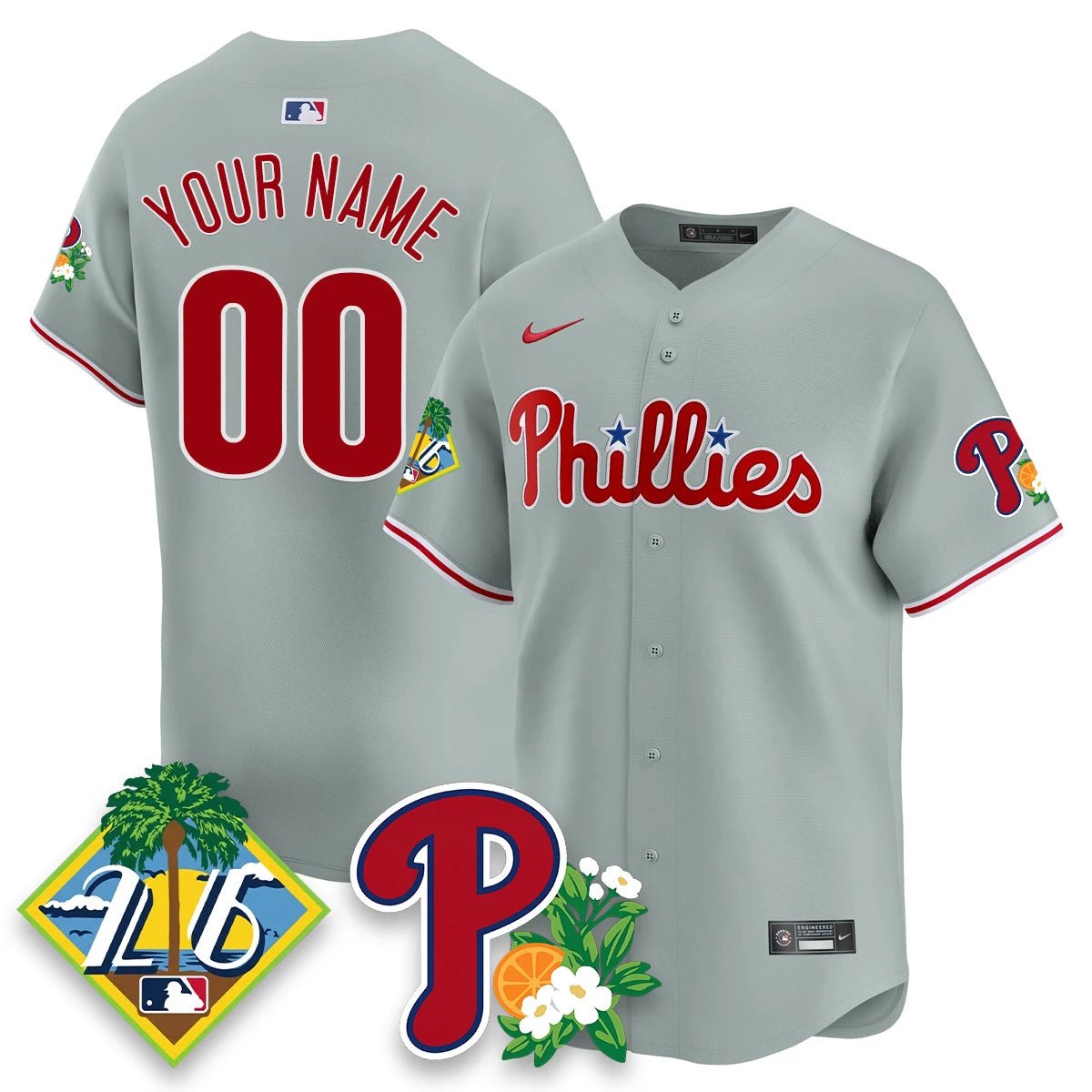 Custom PHI 2026 Spring Training Vapor Limited Jersey - All Stitched by Hotgearco