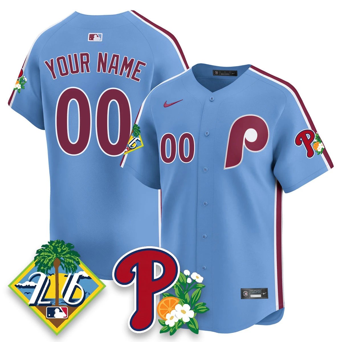Custom PHI 2026 Spring Training Vapor Limited Jersey - All Stitched by Hotgearco