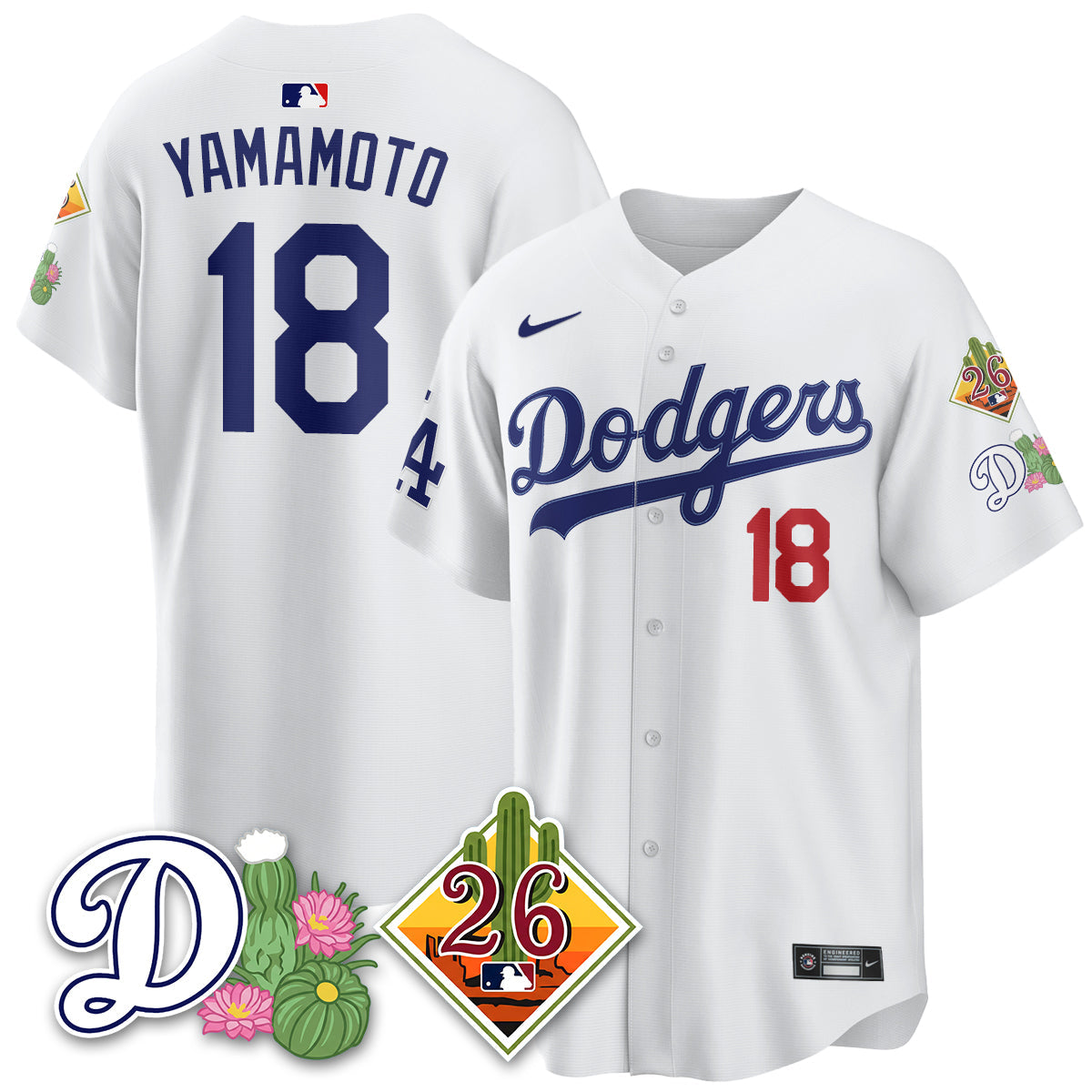 Alternative view of Dodgers 2026 Spring Training Vapor Limited Jersey - All Stitched