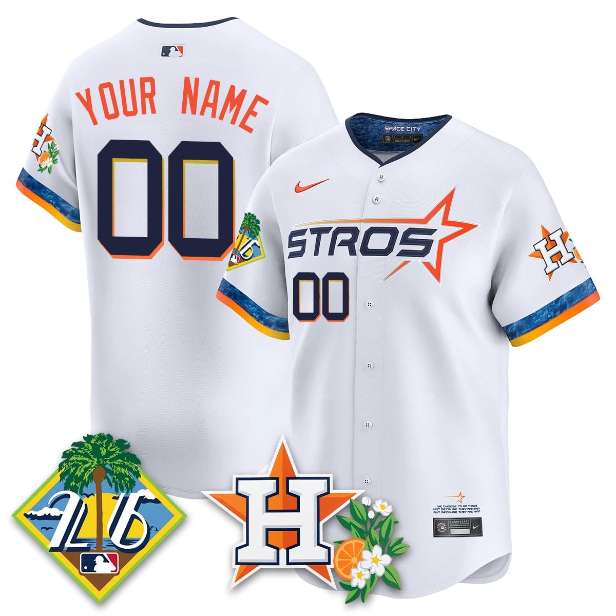 HOU 2026 Spring Training Vapor Limited Custom Jersey - All Stitched by Houston Astros
