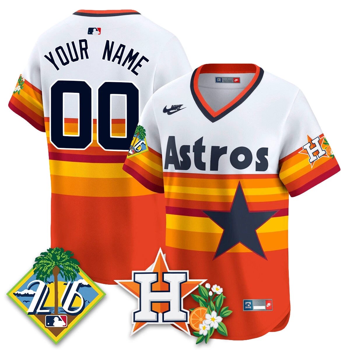 HOU 2026 Spring Training Vapor Limited Custom Jersey - All Stitched by Houston Astros