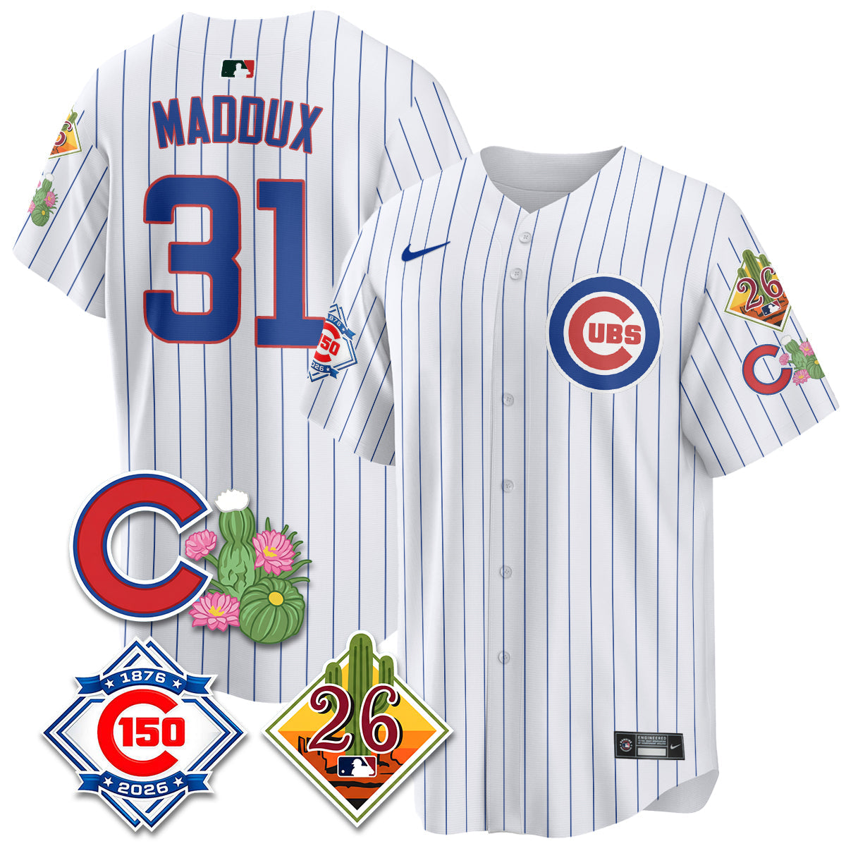 CHC 2026 Spring Training Vapor Limited Jersey - 150th Anniversary Patch - All Stitched by Chicago Cubs