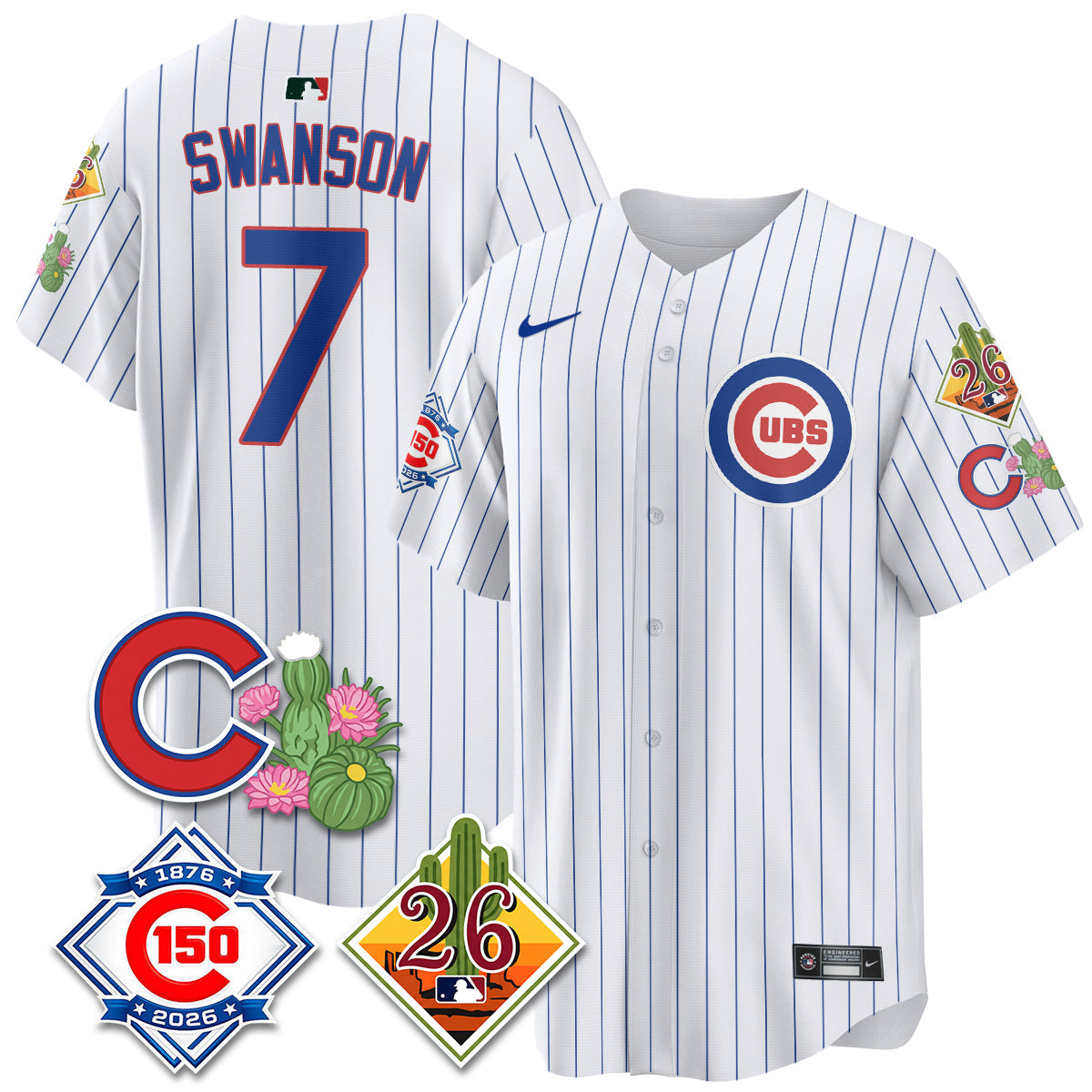 CHC 2026 Spring Training Vapor Limited Jersey - 150th Anniversary Patch - All Stitched by Chicago Cubs