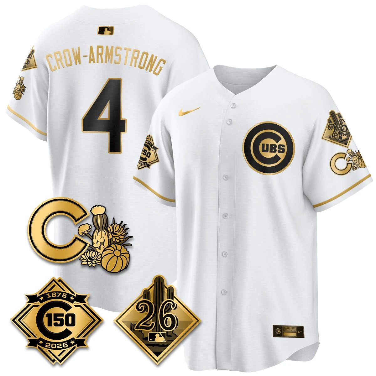 CHC 2026 Spring Training Vapor Limited Jersey - 150th Anniversary Patch - All Stitched by Chicago Cubs